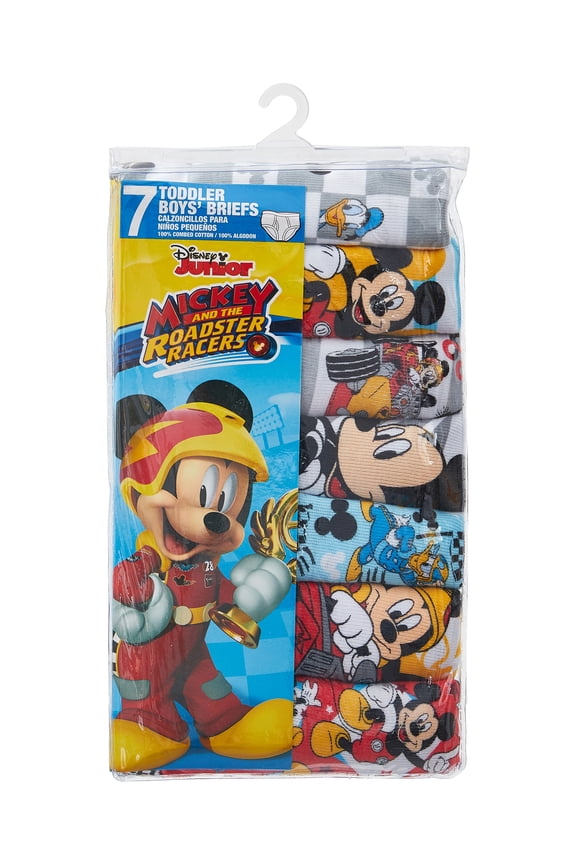 Mickey Mouse Toddler Boys Briefs, 7-Pack