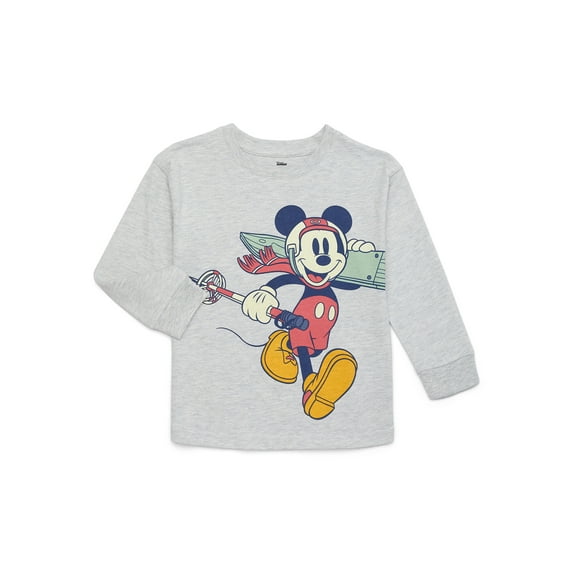 Mickey Mouse Toddler Boys Holiday Long Sleeve T-Shirt, Sizes 12M-5T