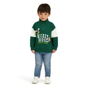 MICKEY MOUSE Toddler Boys Quarter Zip Top, Sizes 12 Months - 5T
