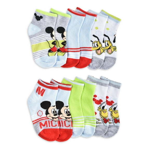 Mickey Mouse Toddler Boys’ Socks, 6-Pack
