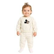 Mickey Mouse Toddler Girl Quilted Jogger Set, Sizes 12 Months-5T