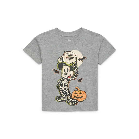 Mickey Mouse Toddler Halloween Graphic Tee with Short Sleeves, Sizes 12M-5T