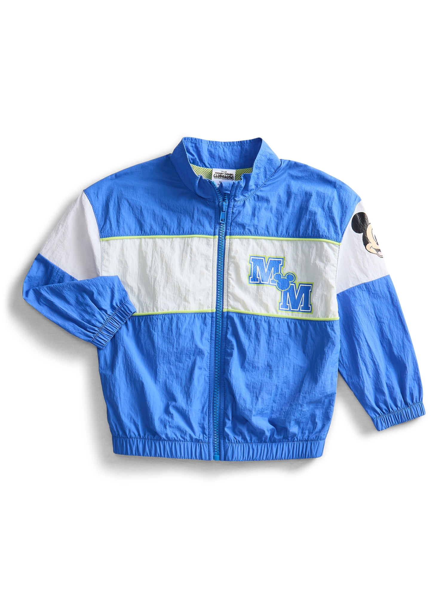 Mickey Mouse Toddler Full Zip Jacket with Long Sleeves, Sizes 12M-5T