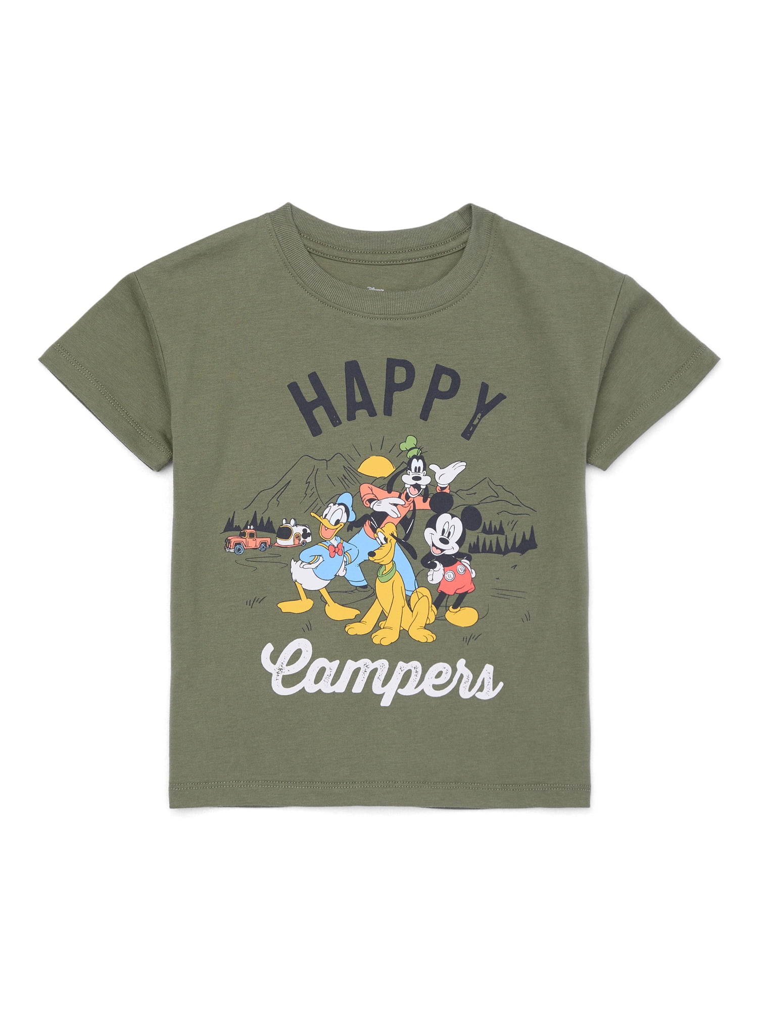 Mickey Mouse Toddler Graphic Crewneck Tee with Short Sleeves, Sizes 12M-5T