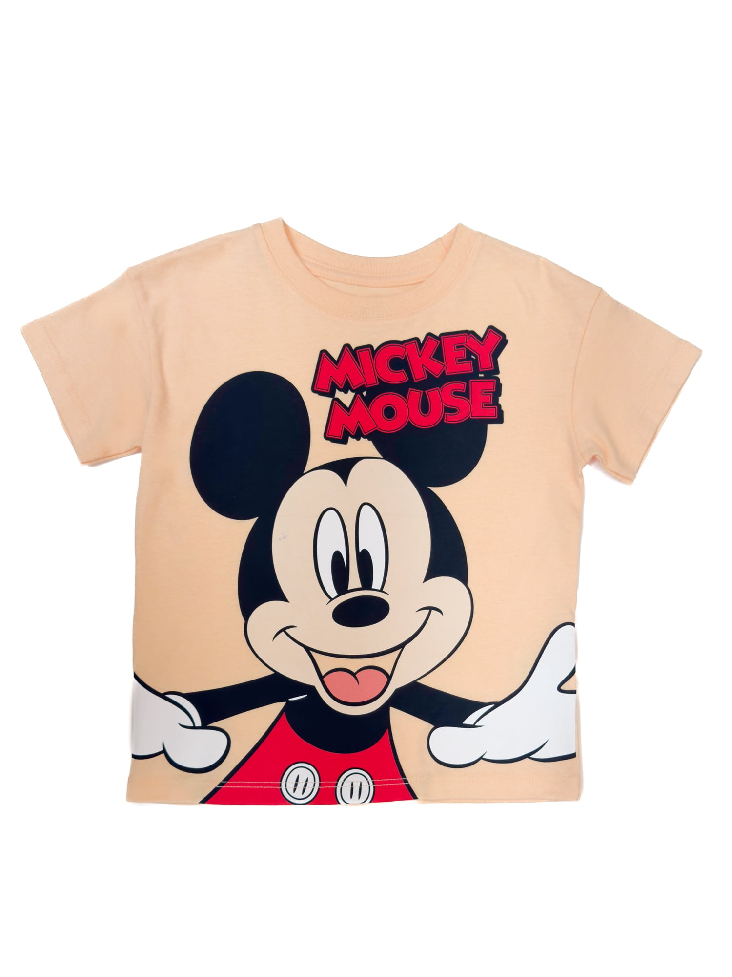 Mickey Mouse Toddler Graphic Crewneck Tee with Short Sleeves, Sizes 12M-5T