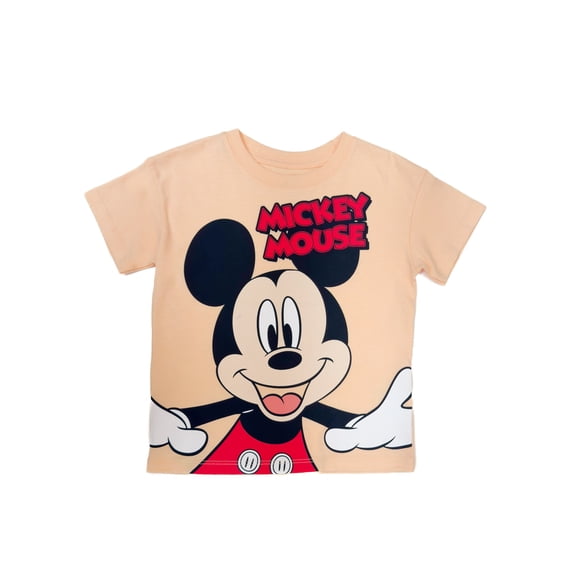 Mickey Mouse Toddler Graphic Crewneck Tee with Short Sleeves, Sizes 12M-5T