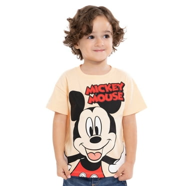 Mickey Mouse Toddler Short Sleeve Crewneck Tee, Sizes 12M-5T