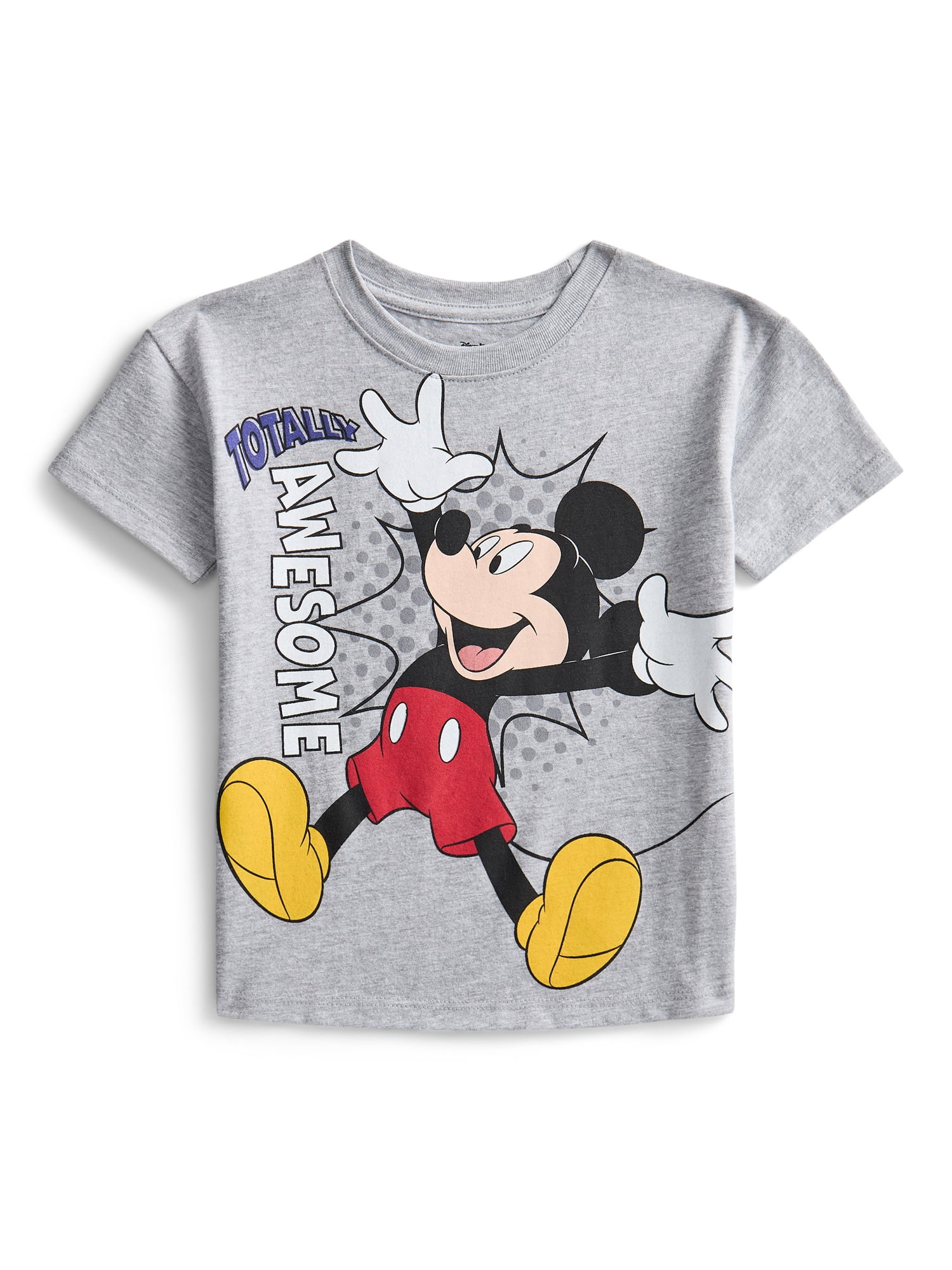 Mickey Mouse Toddler Graphic Crewneck Tee with Short Sleeves, Sizes 12M-5T