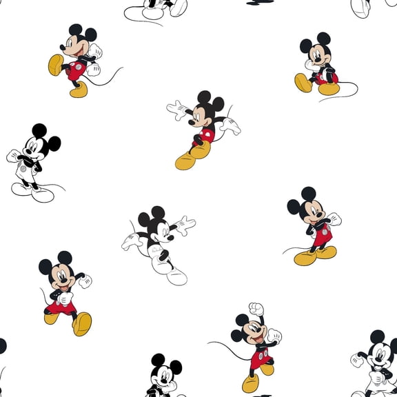 Mickey Mouse Traditional Cotton Fabric
