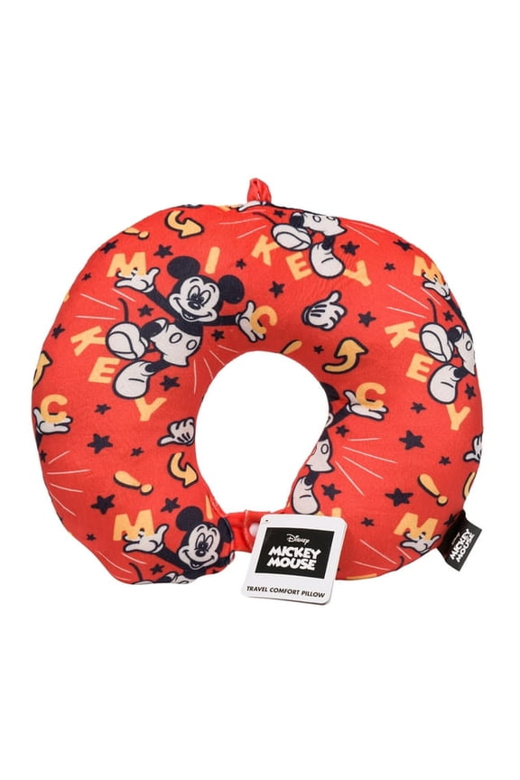 Mickey Mouse Travel Comfort Pillow - 13" - Neck Pillow - Polyester