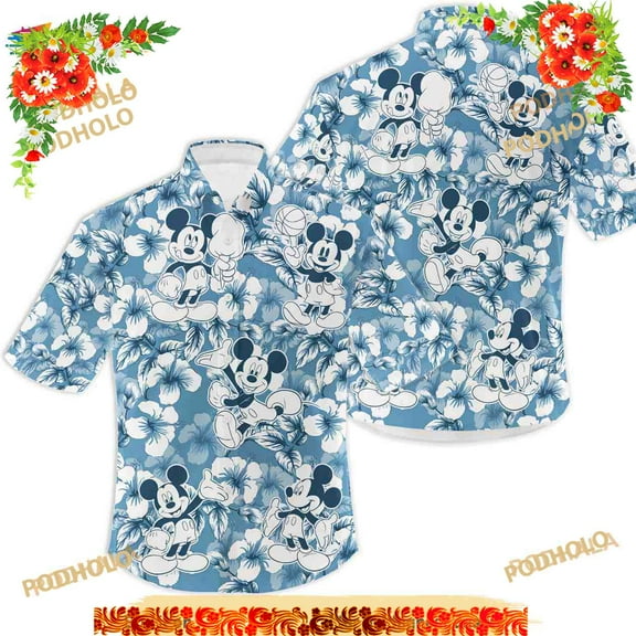 Mickey Mouse Tropical Hawaiian Shirt