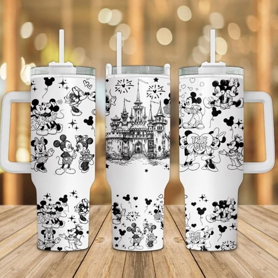 Mickey Mouse Tumbler 40Oz, CARTOONland Mickey Tumbler, Mickey Mouse Tumbler, Cartoon Coffee Tumbler