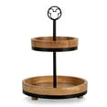 thumbnail image 1 of Mickey Mouse - Two Tier Serving Tray, Mango Wood, 1 of 7