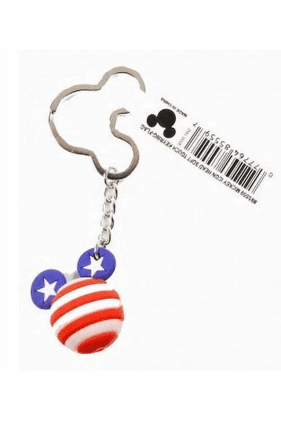 Mickey Mouse USA Flag Icon Ball Keychain