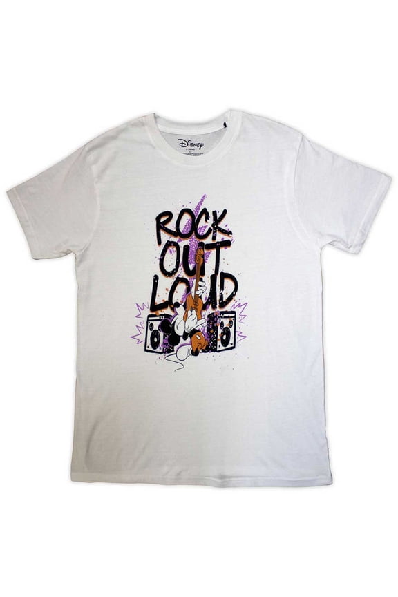 Mickey Mouse Unisex T-Shirt: Rock Out Loud