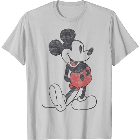 Mickey Mouse Vintage Portrait DTG Print Unisex T-Shirt