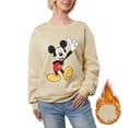 Mickey Mouse Women'S Sweatshirt Warm Sweatshirts Heavyweight Long