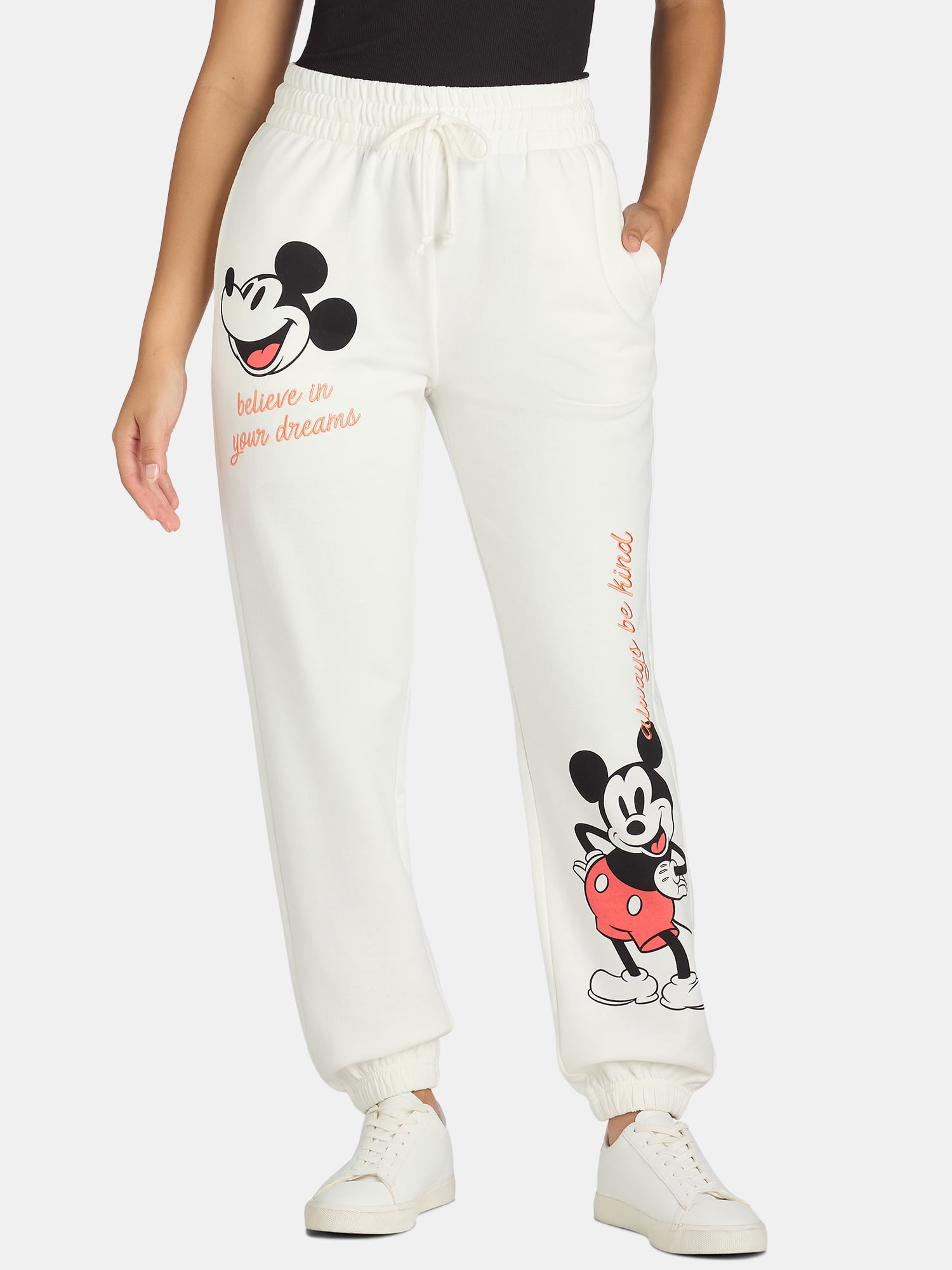Mickey Mouse Women's Graphic Joggers, Sizes XXS-XXL