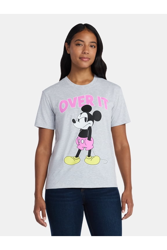 Women's Graphic Tee with Short Sleeves, Sizes XXS-XXL