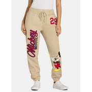 DISNEY Mickey Mouse Women’s Graphic Jogger Pants, 29” Inseam, Sizes XXS-2XL