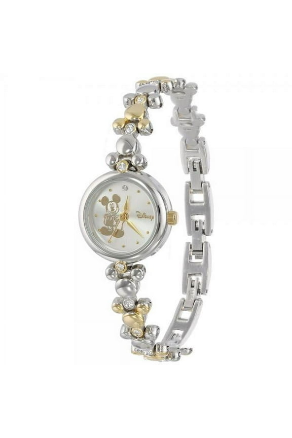Mickey Mouse Women's MCK313 Two-Tone Link Bracelet Watch