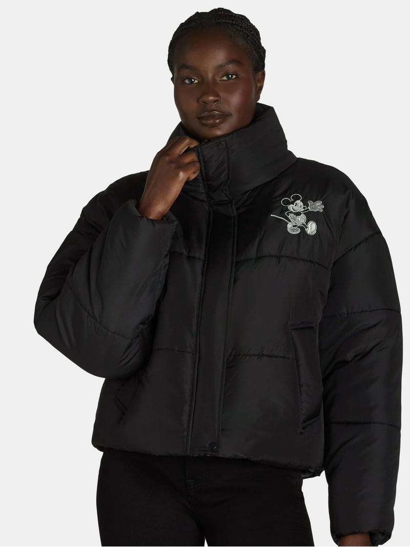 Mickey Mouse Women's Puffer Jacket, Sizes XXS-XXL - Walmart.com