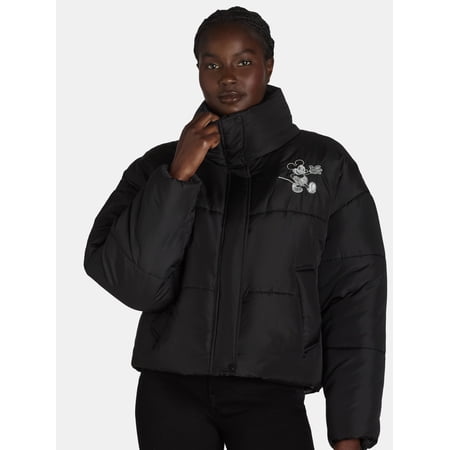 Mickey Mouse Women’s Puffer Jacket, Sizes XXS-XXL
