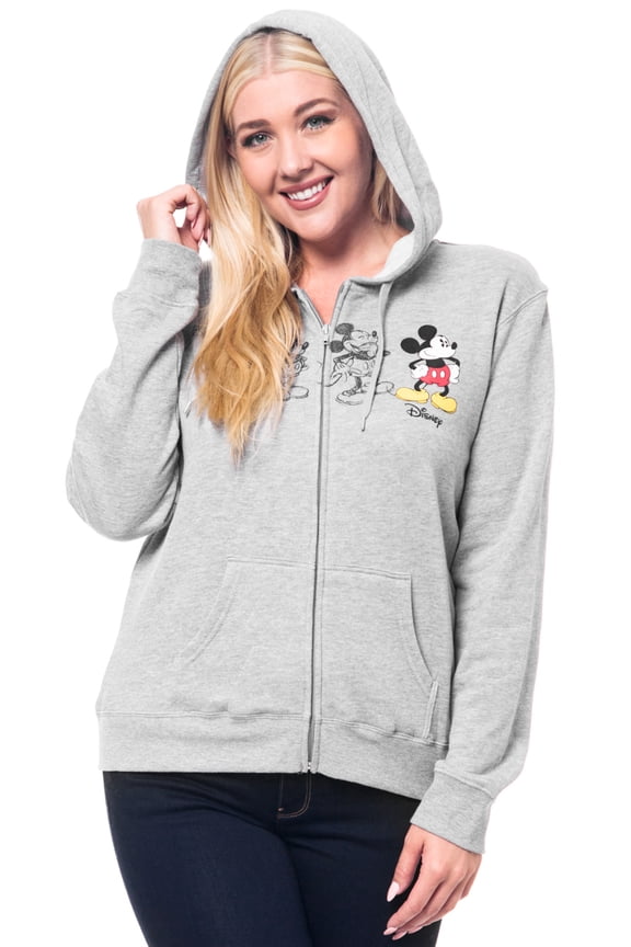 Women's Zipup Hoodie Jacket Gray