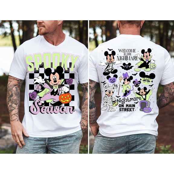 Mickey Mouse Zombie House Shirt, Mickey's Not So Scary Party Halloween Shirt, Mickey's Spooky Season Shirt, Disney Halloween Party Shirts