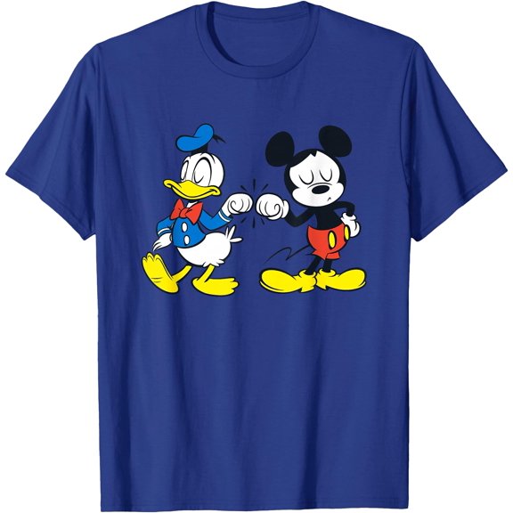 Mickey Mouse and Donald Duck Best Friends DTG Print Unisex T-Shirt