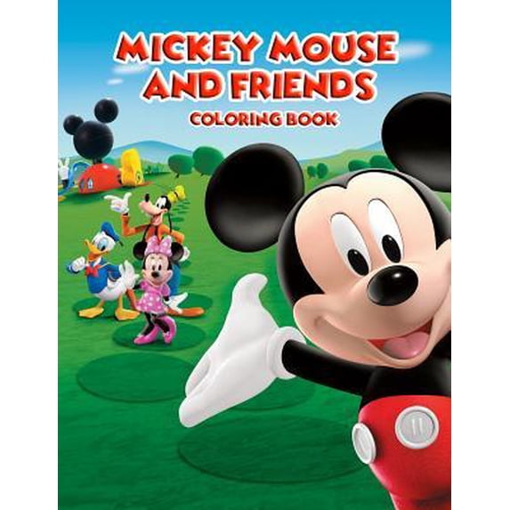 Mickey Mouse and Friends Coloring Book: Coloring Book for Kids and Adults (Children Age 3-12+). Fun, Easy and Relaxing. 50 illustrations Paperback
