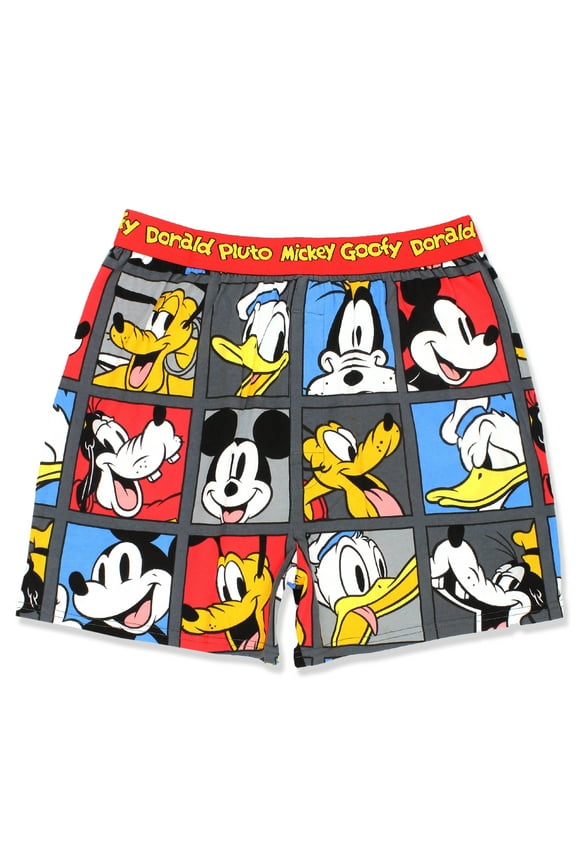 Mickey Mouse and Friends Comic Style Men's Male Boxer Lounge Shorts 17MK568MBXYT
