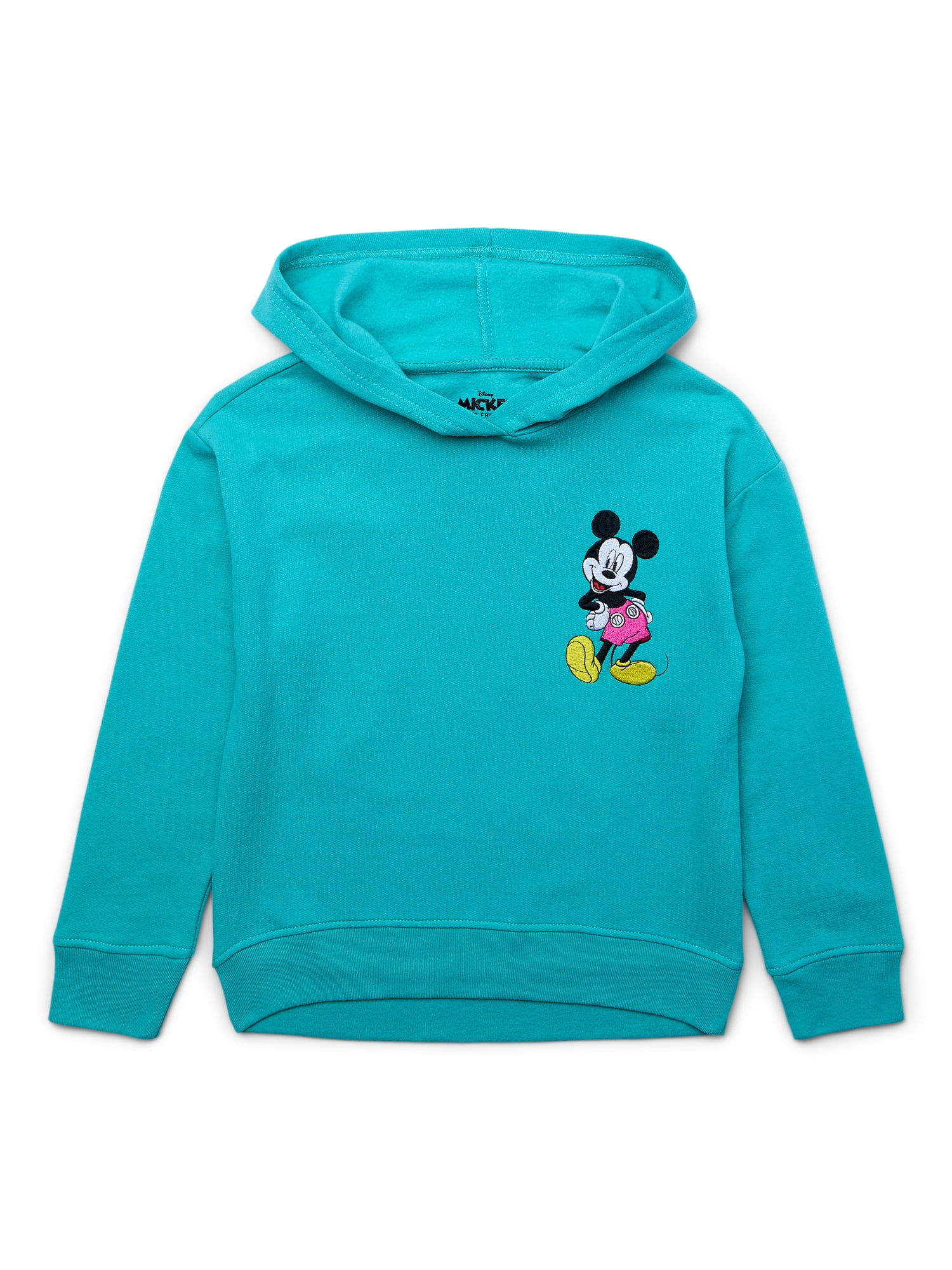 Unisex disney mickey embroidery hooded fleece sweatshirt new arrivals