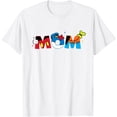 thumbnail image 1 of Mickey Mouse and Friends Mom Mother’s Day Birthday DTG Print Unisex T-Shirt,White Color,Size XL, 1 of 5