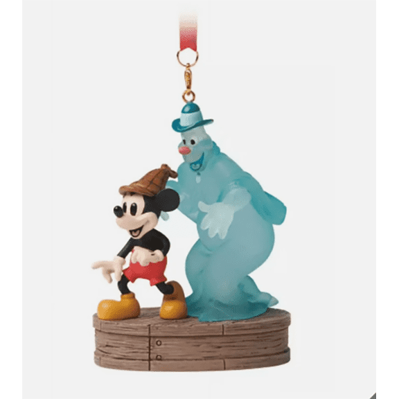Mickey Mouse and Ghost Halloween Light-Up Ornament