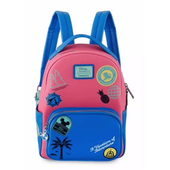 Mickey Mouse by Disney Simulated Leather Mini Backpack, Blue