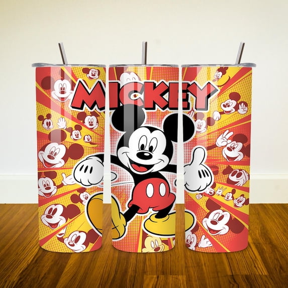 Mickey Mouse tumbler design, 20 oz skinny tumbler design, sublimation image, tumbler wrap, Mickey Mouse cup, Mickey Mouse sublimation