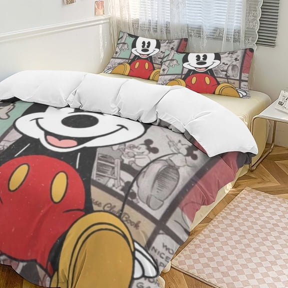 Cartoon Collection 3-Piece Comforter Set, Personalized Bedding Decor for Kids And Teens (79"x90"+ 20 X 30in)