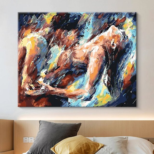 Mickey Oil Painting DIY Painting Children and Adults Use The Living