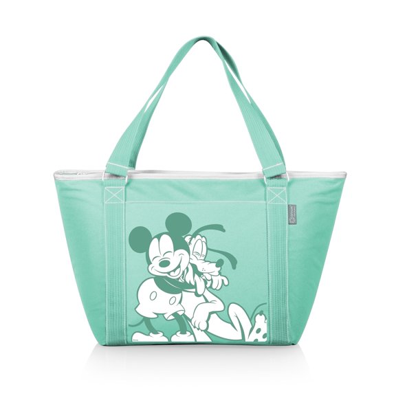 Oniva Mickey & Pluto - Topanga 24-Can Insulated Cooler Tote Bag, Leakproof Soft Sided Cooler, Teal