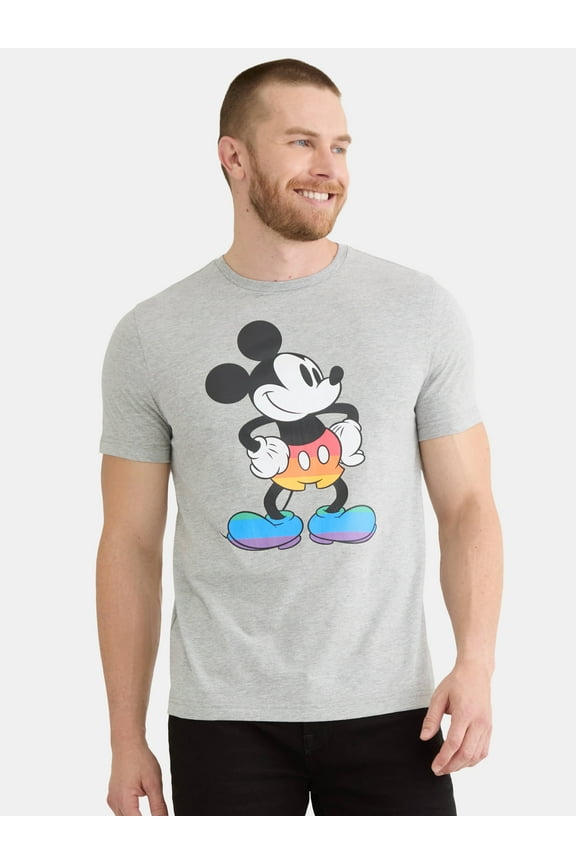 Disney Mickey Mouse Pride Men's & Big Men's Graphic Tee, Sizes S-3XL