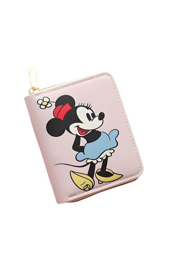 Mickey Printed Mini Wallet - Compact & Portable, Cartoon Anime Coin Holder