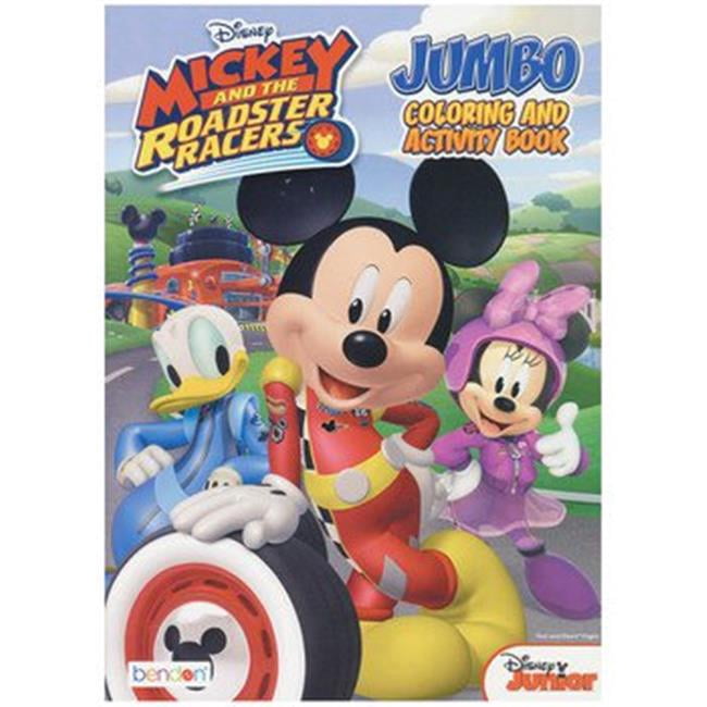 Dollardays 2315705 Mickey Roadster Racers Jumbo Coloring & Activity Book, Case of 24