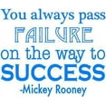 thumbnail image 1 of Mickey Rooney Quote | Vinyl Wall Decal | Home Decor | Inspirational Success 20"x20" [CK107], 1 of 4