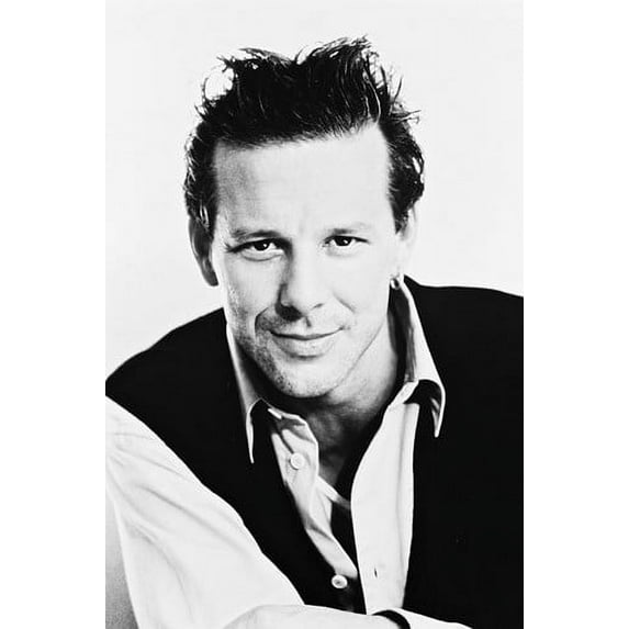 Mickey Rourke 1980's Portrait B&W 24x36 Poster