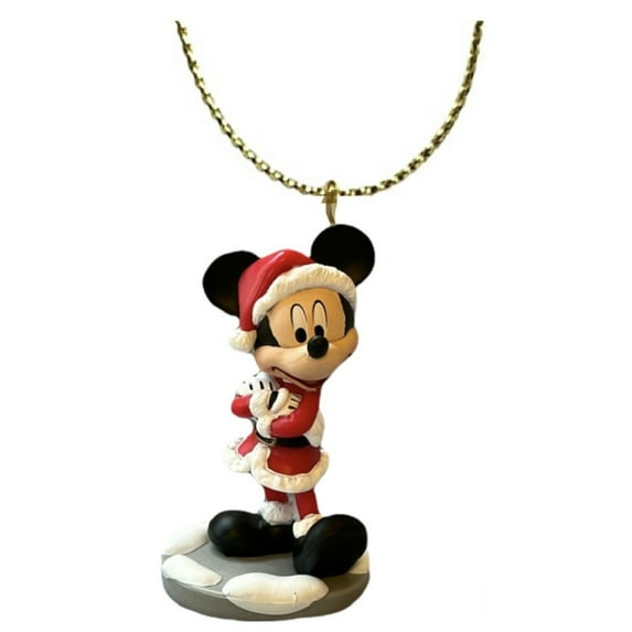 Mickey Santa Candy Cane PVC Ornament Holiday Attire Figure Figurine 3” Charm New