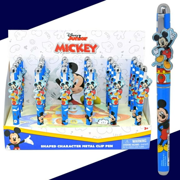 Mickey Shaped Character Metal Clip Pen-12 PCS ONLY