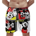 thumbnail image 1 of Mickey Shorts Men's Beachwear Quick Dry Hawaii Swimwear Sports Running Board Shorts Bathing Suits Mesh Lining 3XL, 1 of 8