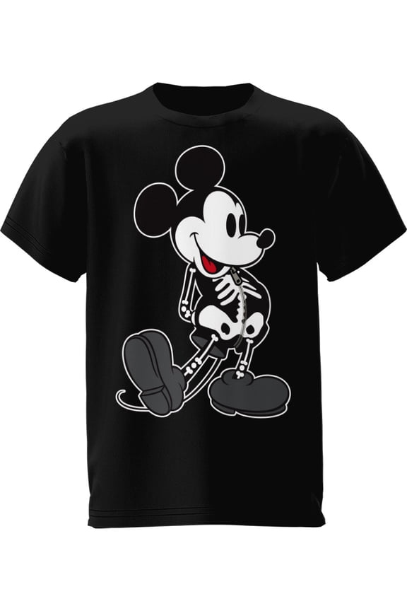 Mickey Skeleton Disney Adult Unisex Tee Shirt