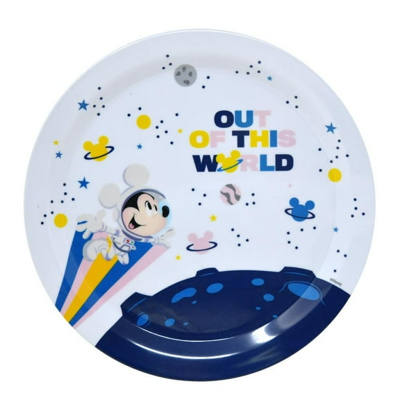 Mickey Space 8in Melamine Plate- 2 PACK
